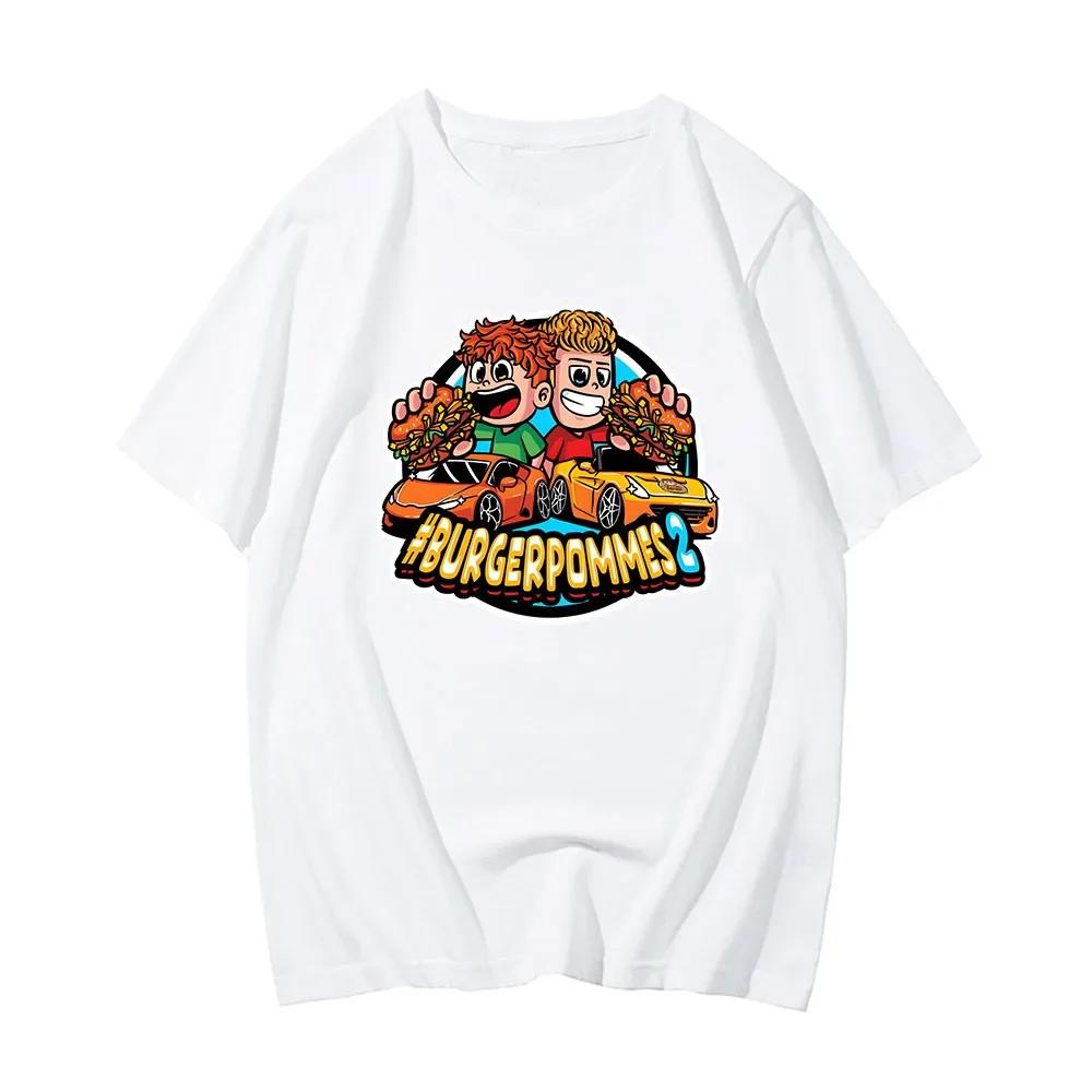 

Burgerpommes 2 LukasBurger Футболки с мультяшным графическим принтом Футболка Marvin Vlogt ICrimax Футболка из хлопка для мужчин и женщин Футболки унисекс XS