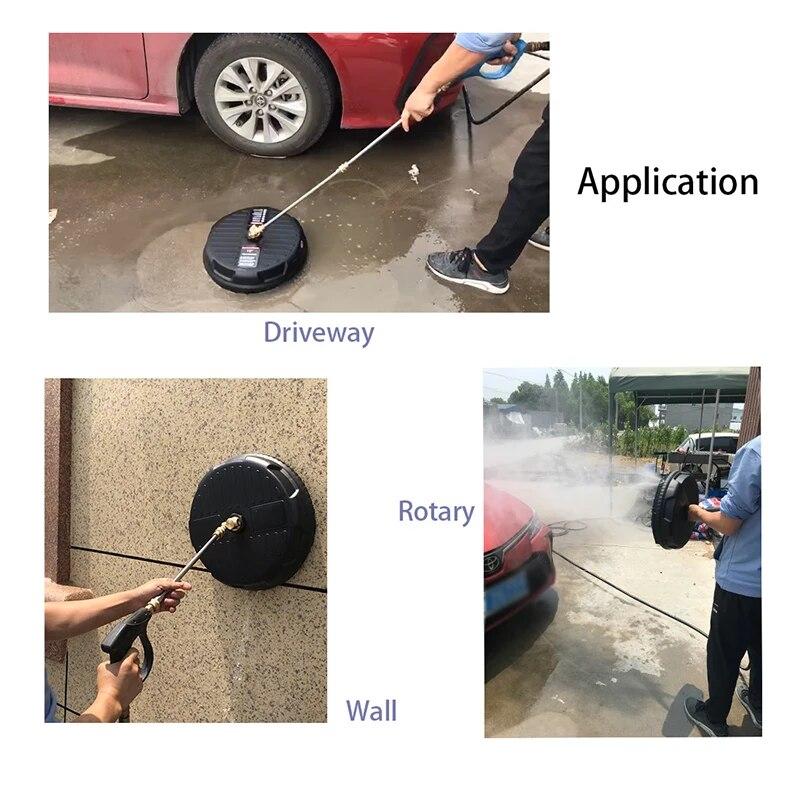 13inch High Pressure Washer Surface Cleaner Telescopic Rotary Round Water Gun for Karcher K1 K2 K3 K4 K5 K6 K7