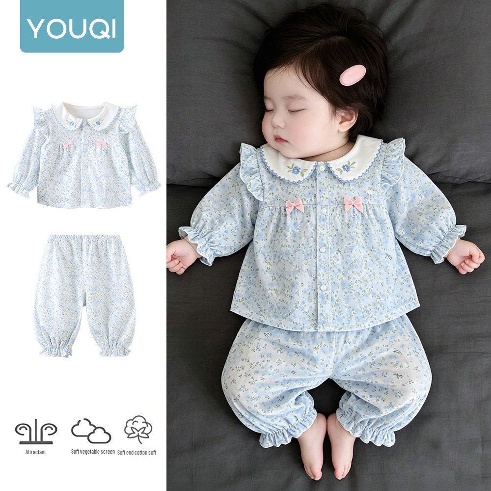 Youqi Kids' Fall-Spring 2026 Infant Close-fit Pajama Set