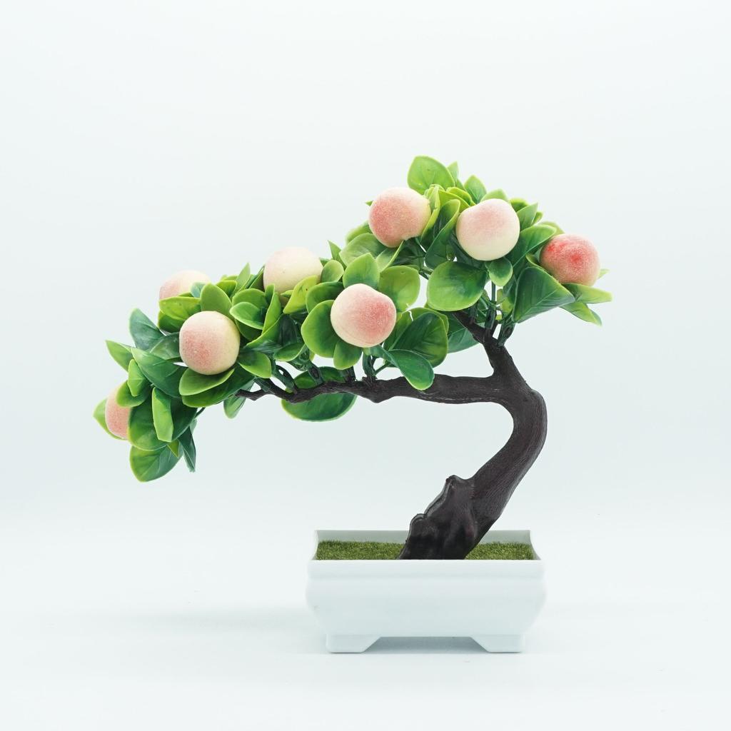 Artificial Plants Bonsai Small Fruit Tree Potted Bonsai Simulation Decor Artificial Ornaments Artificial Plant Bonsai Home Decor