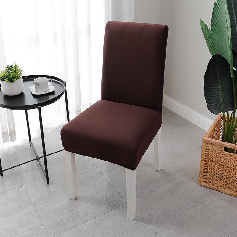 Solid Color Elastic Chair and Stool Cover for Hotel, Restaurant, or Home Dining Chairs