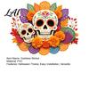 Halloween Party Decor Day of The Dead Window Static Sticker Flower Skull Decorative PVC Waterproof Vinyl Graphics Decals Glass Clings for