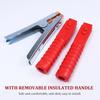Pure Copper 1500A Jumper Cable Clamp,Heavy Duty, Replacement, Ulated Handle, Durable For Truck Car Batteries (Black + Red) 2PCS