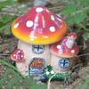 AEE2-Miniature Statue,Resin Fairy Garden House Statue,Miniature Landscape Garden Decorative Plant Pot Ornament