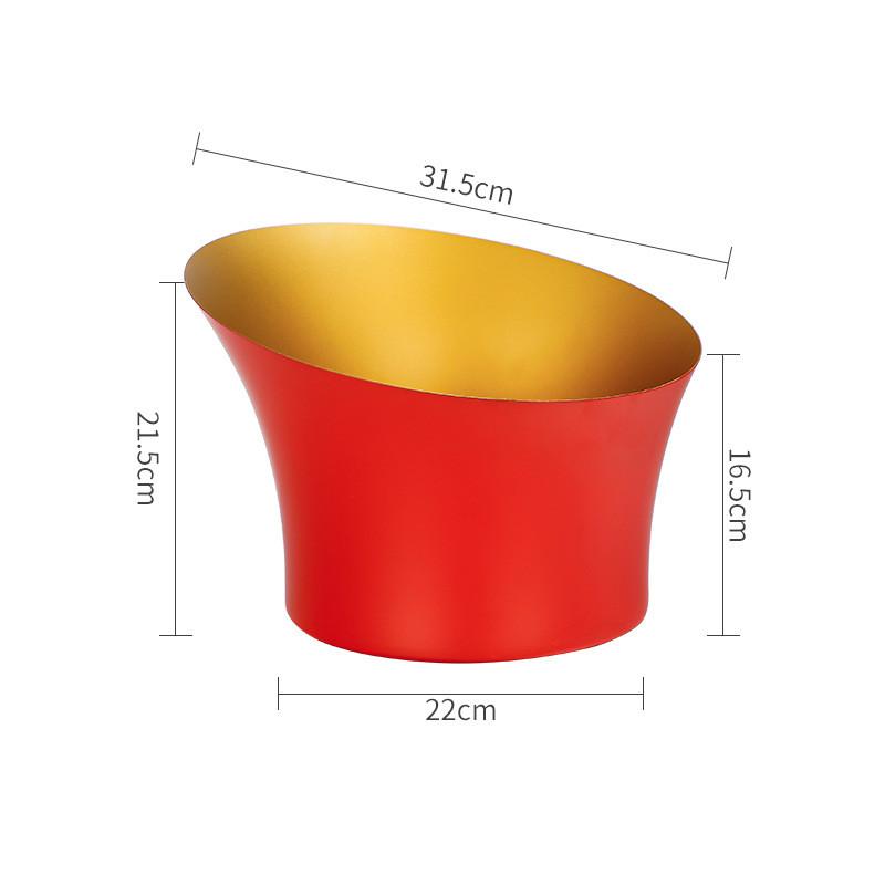 304 stainless steel Deer Head ear GOLD SILVER big ICE BUCKET BOWL CHAMPAGNE Large champagne bar bucket beer bucket basin