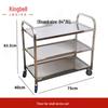 Three-Tier Stainless Steel Serving Cart