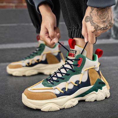 Men's Shoes Winter New High-top Platform Dad Shoes Men's Casual Sports Shoes Teenager Sports Shoes