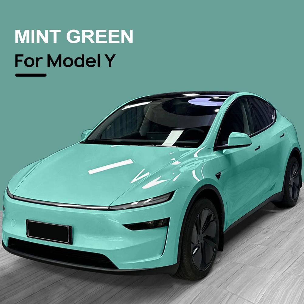 Car Vinyl Film PET Wrap Film Air Release Waterproof Auto Body Decor Accessories For Tesla Model Y 2017-2025 Juniper 2025-2026