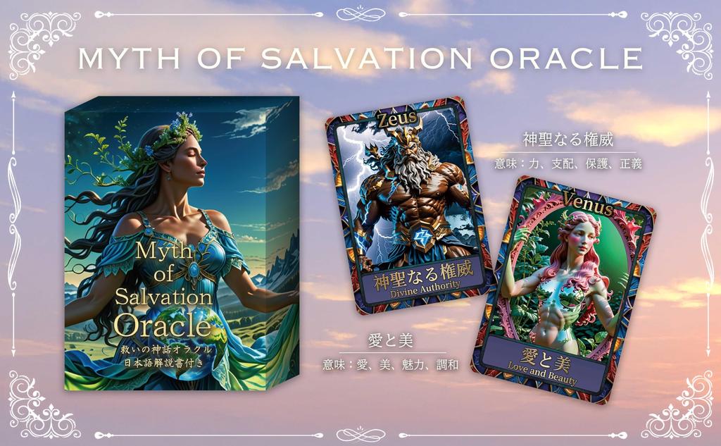 Myth Salvation Oracle Cards Instruction Manual for Beginners by Elizabeth Love (Japanese Included)