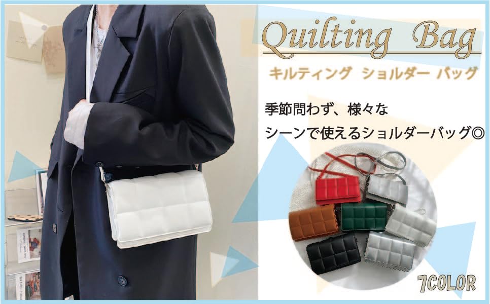 Shoulder Quilted Faux [andrei] [Andrei] Bag, Bag, Leather, 2-way, Handbag/Shoulder Bag, Mini, Small, Storage, Stylish, Casual, Commuting, Women's