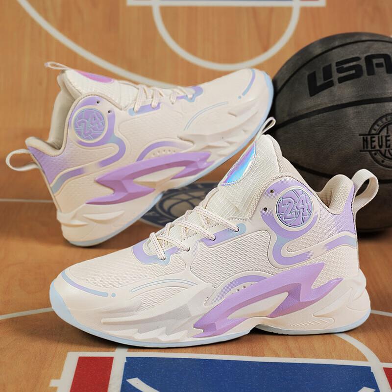 Guochao men's shoes 2025 summer actual combat friction sound high-top basketball sports shoes breathable shock absorption rebound running men