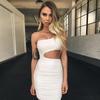 2025 Summer European & American Women's One-Shoulder Bodycon Dress - Sexy Nightclub Fashion Bestseller