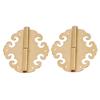 Antique Door Hinges Durable Brass Glossy Classic Antique Style Widely Used Gold Cabinet Hinges for