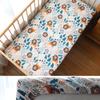 Baby Crib Fitted Sheet For Newborn Soft Cotton Bed Cot Mattress Cover With Rubber 130x70cm
