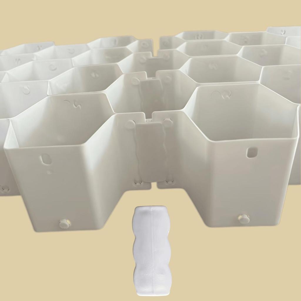 Honeycomb Drawer Dividers for Socks, Cosmetics & Underwear Organizer
