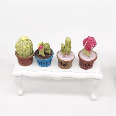 1:12 Mini Garden Decoration  Cute Mini Resin Succulent Garden Accessories