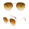 Trendy Sunglasses Women Fashion Metal Frame Polygonal Sunglasses Outdoor Driving Travel Sunglasses Fashion Accessory, Non-Polarized