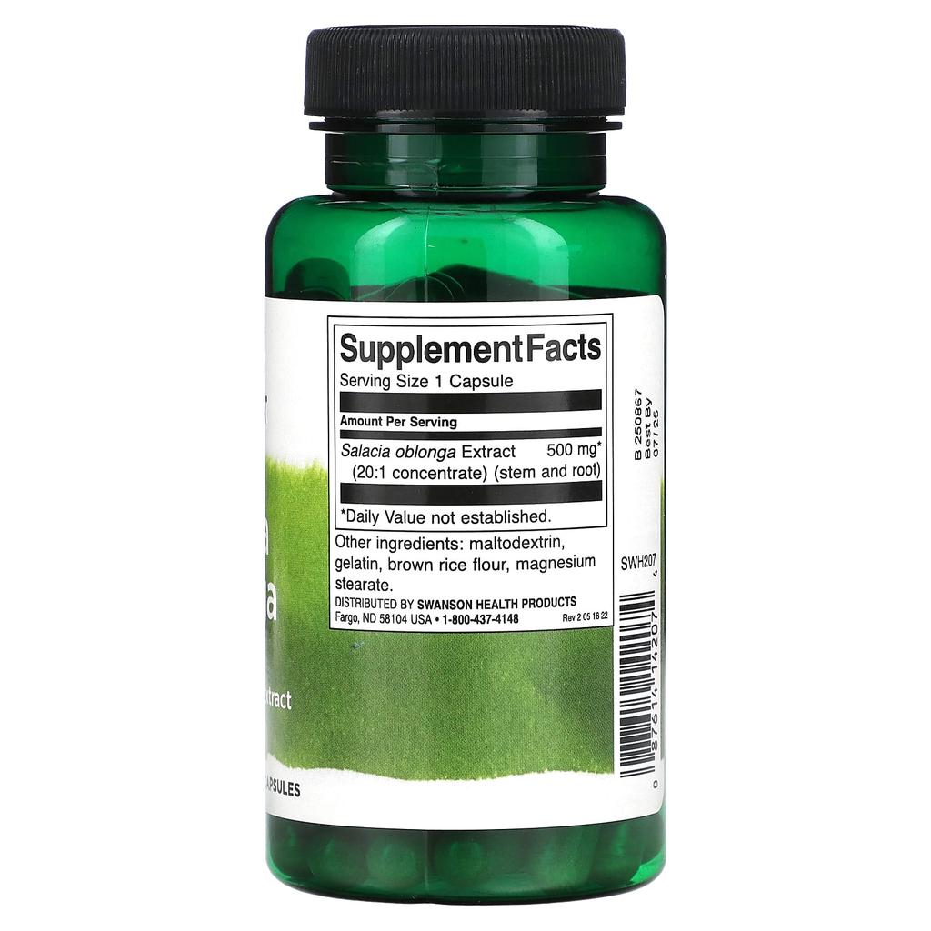 Salacia Oblonga, 500Mg, 60 Capsules