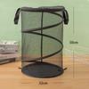 Large Capacity Foldable Polyester Mesh Storage Basket for Dirty Clothes