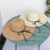 New Summer Straw Hat Women's Summer Sunshade Bow Big Brim Beach Hat Travel Sun Protection Hat Women