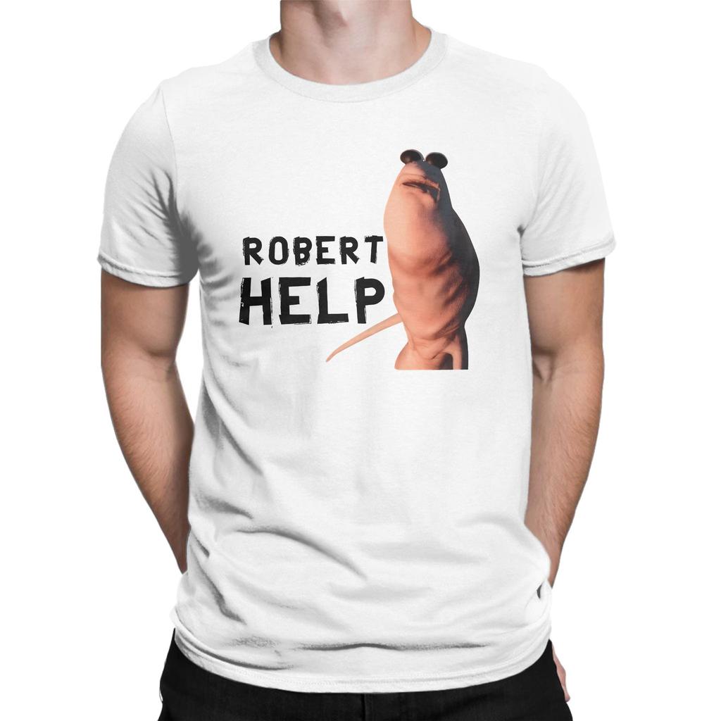 Fun Robert Help Marcus The Worm T-Shirt Men Crewneck Pure Cotton T Shirt  Short Sleeve Tee Shirt New Arrival Clothes
