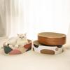 Oval Cat Scratching Bed with Corrugated Paper for Kittens