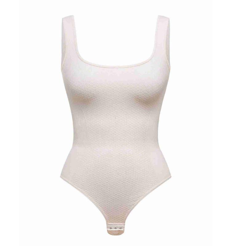 Women Kardashian Style Seamless Tummy Control Butt Lifting Thong Shapewear Bodysuit