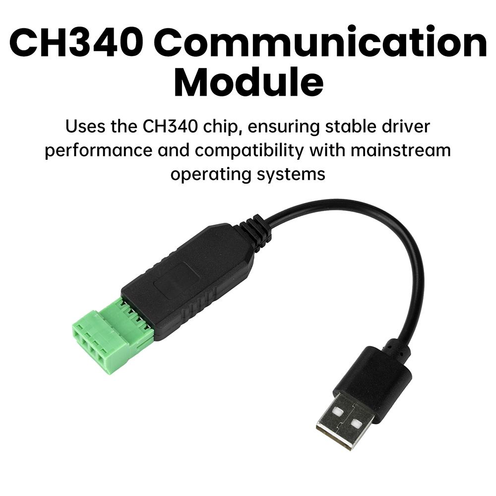USB to RS485 Serial Port Converter Communication Module PLC Serial Port IO Module RS-485 Connector USB To RS485 CH340 Converter