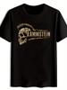 Schwarzes Rammstein Grafik-T-Shirt - Vintage Rockband-Logo