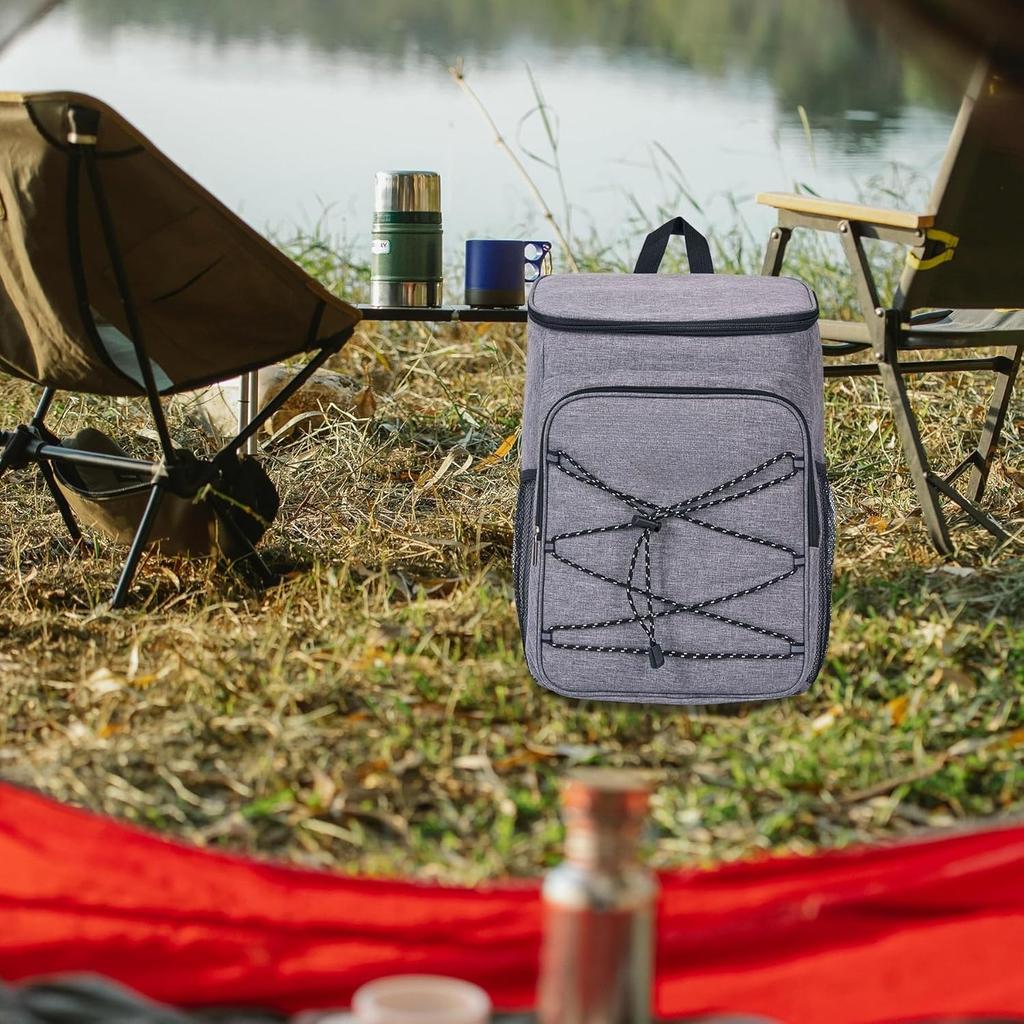 Kühlrucksack Groß Isoliert Auslaufsicher Lunch-Rucksack Tragbar Leicht Kühltasche für Reisen Wandern Camping