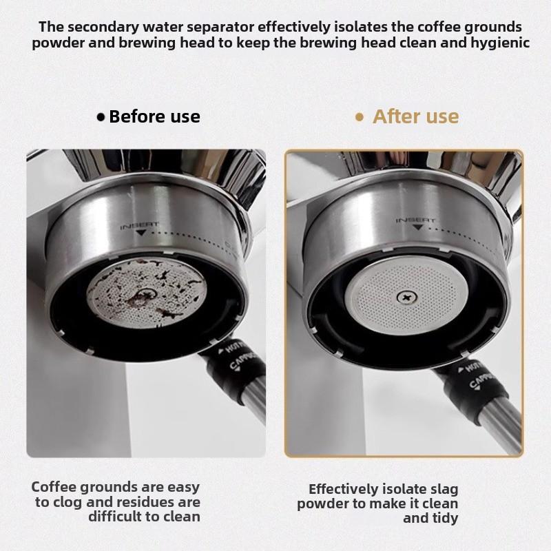 51/53/58mm Reusable Metal Double Coffee Filter Fine Mesh Heat Resistant Coffee Puck Screen Professional Espresso Accessory