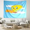 Tweety Print Tapestry, Backdrop, Easy Setup, Ideal for Bedroom, Office & Living Room, with Aesthetic Wall Hanging Decor.