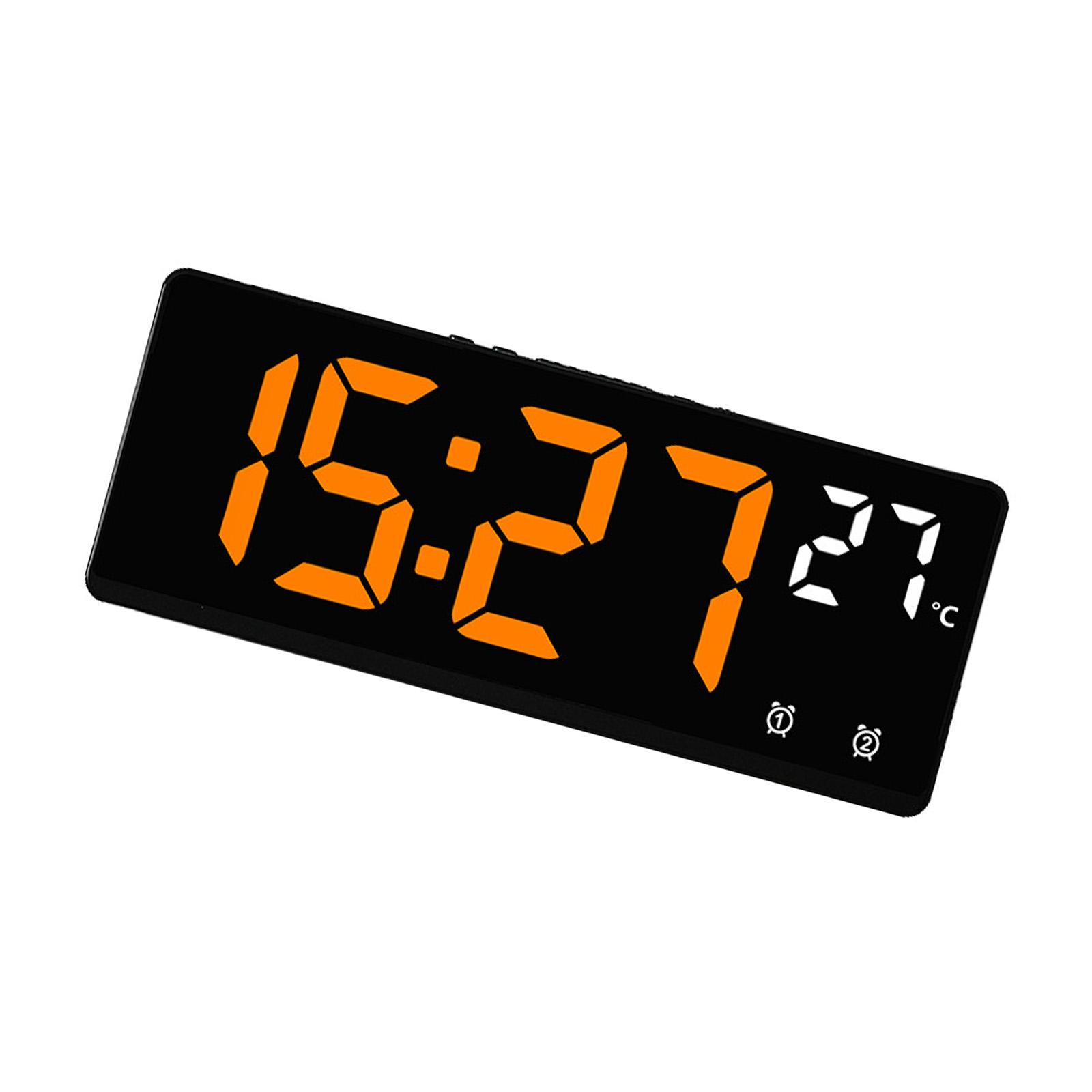 

Electronic Digital Alarm Clock Travel Clock Featuring Colorful Font Easy to Read for Time Management D