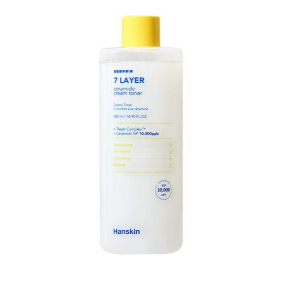 HANSKIN Seven Layer Ceramide Mochi Cream Toner Deep Hydration Skin Barrier Care 500ml