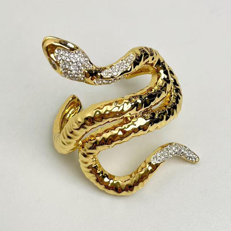 Retro Exaggerated Snake-shaped Bracelet Heavy Industry High-end Open Bracelet