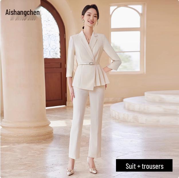 Aishangchen Women's Professional Suit Pants - Spring Style, Ideal for Workplace Interviews and Fashion-Forward Settings.