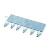 Folding Clothes Hanger Clips Towel Drying Rack Strong Load-bearing Fastener Tape Design Sock Underwear Hanger with 6 Clips