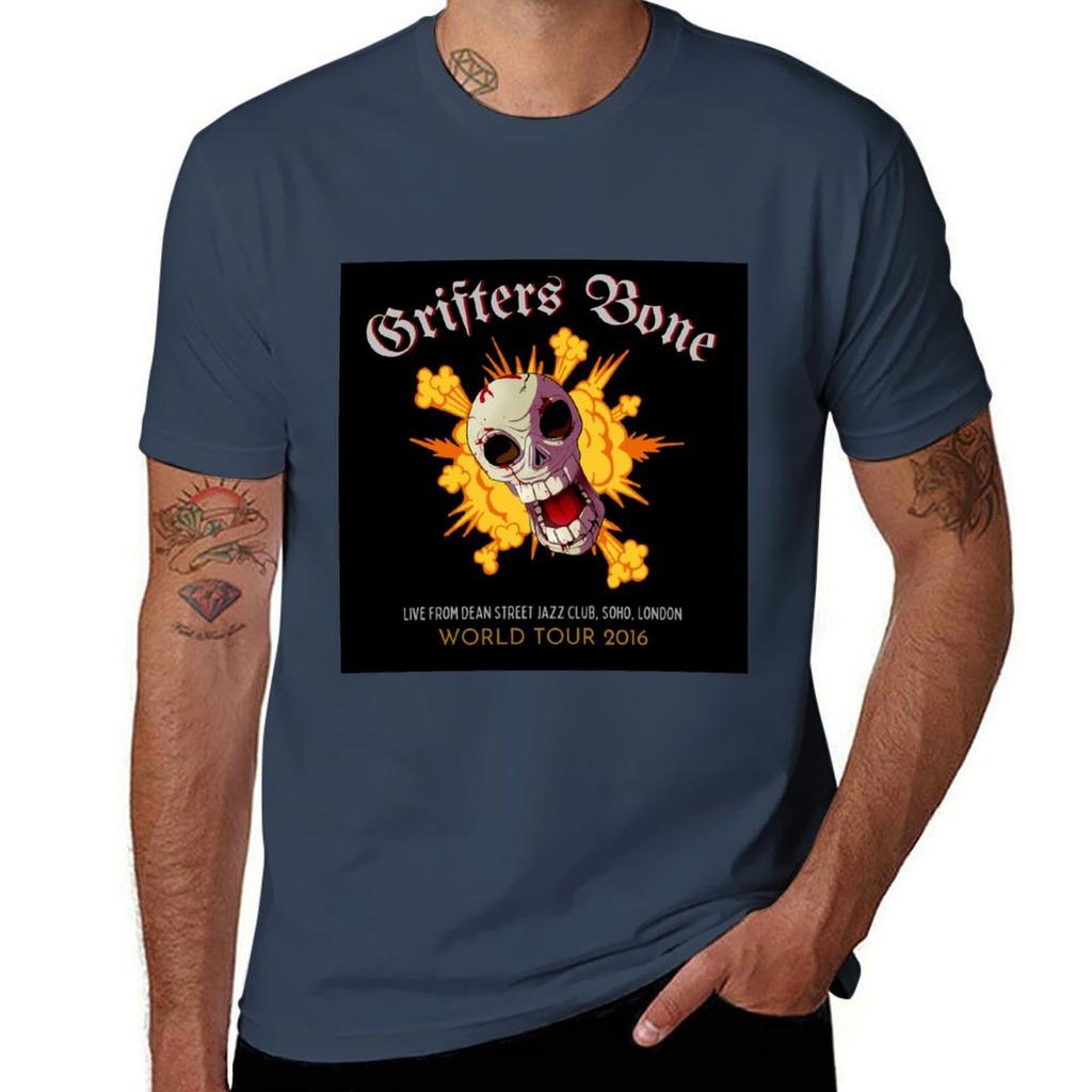 Grifters Bone Tshirt Heavy Duty Casual Work Tee Tshirt