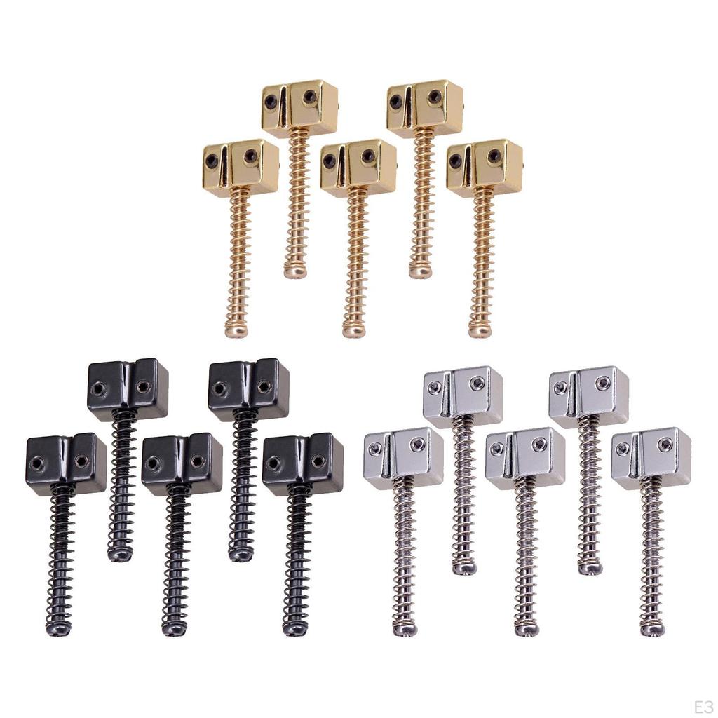 5 Attachment String Replacement Bridge Saddles Set Zinc Alloy