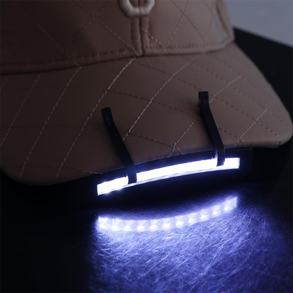 Front Light Baseball Cap Light 11LED Hat Clip Lamp Portable Hat Brim Light  Outdoor Sports