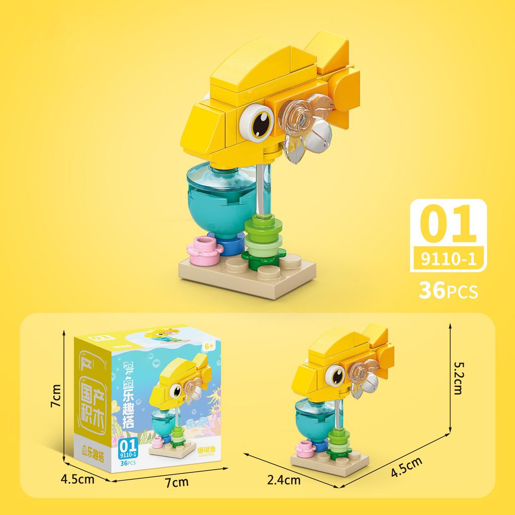 Sada figurek hmyzu a zvířat Mini stavebnice Hračka k sestavení 3D konstruktor Mikro kostičky Hračka pro děti Chlapce 9 až 12 let Dárek