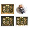 DIY Cat Mini Museum Silhouette Box, Familyand Cat Memory Photo Display Case Frame Silhouette Box With Light