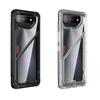 Phone Cases For Asus ROG Phone 7 Pro 2 In 1 Transparent Magnetic Kickstand Phone Case For ASUS Rog Phone 7 Funda Invisible Bracket Hard PC Clear Cover