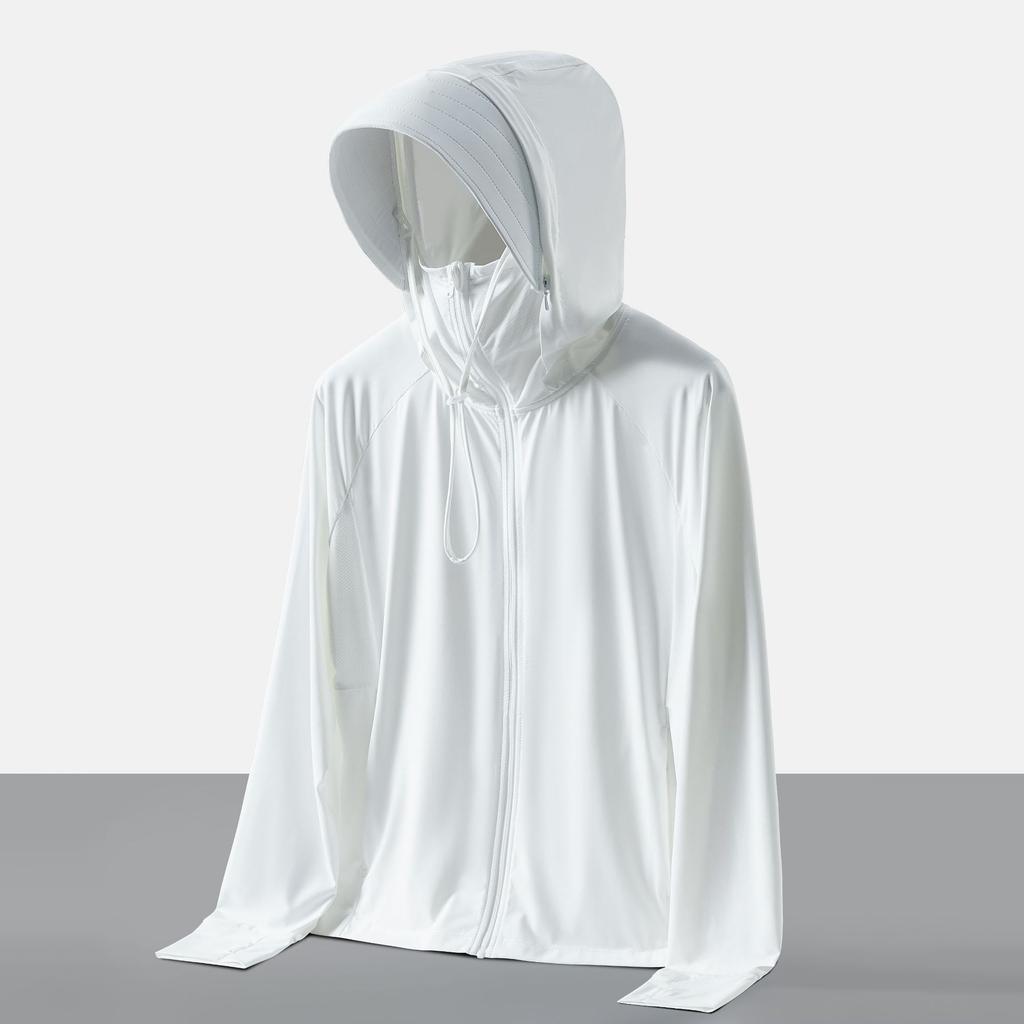 Women’s Summer UPF 100 Sun Protection Jacket Lightweight Breathable UV Protection Hoodie with Detachable Wide Brim Hat