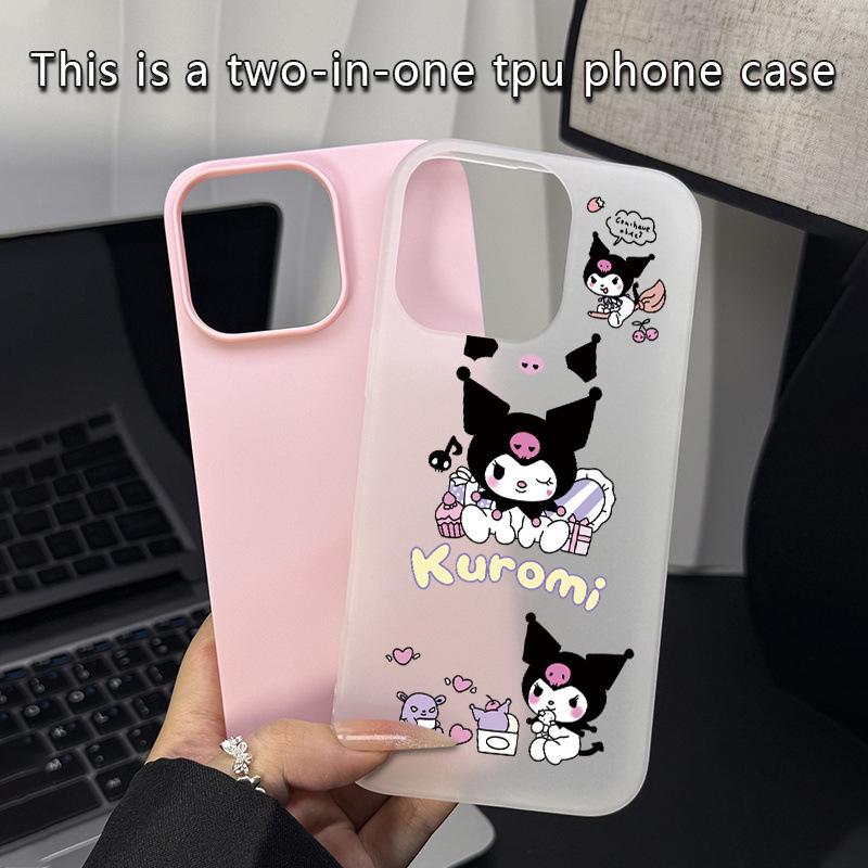 Kuromi Drop-Proof Jelly Case for Apple iPhone 11/12/13/14/15/16/17 Pro Max