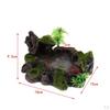 Plant Moss Decorative Resin Roack Bowl Dish Feeder Plate for Terrarium Reptile Tanks