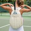 Adjustable Tennis Backpack Large Capacity Sports Fitness Bag Pickleball Paddle Cover  Travel