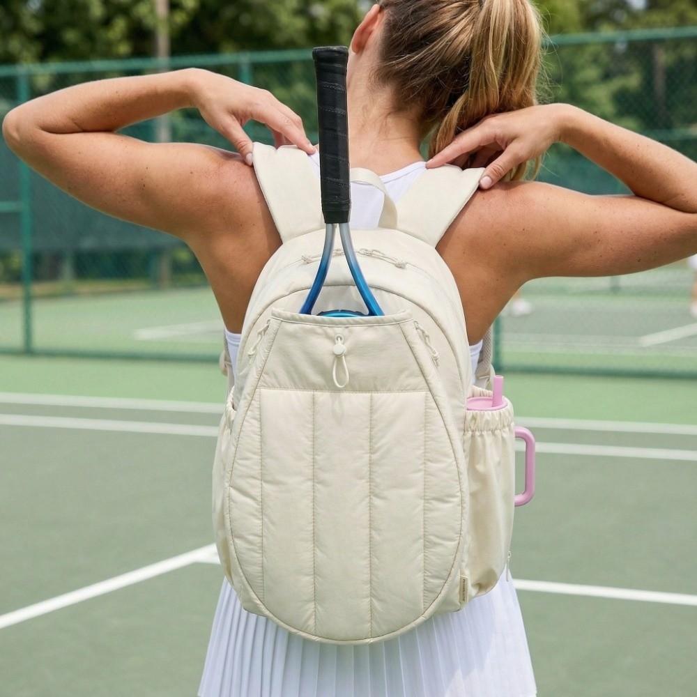 Adjustable Tennis Backpack Large Capacity Sports Fitness Bag Pickleball Paddle Cover Travel