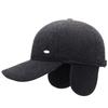 Autumn Winter Men's Ear Protection Cotton Cap Velvet Warm Baseball Cap Middle-Aged and Elderly Outdoor Windproof Cold-Proof Cap