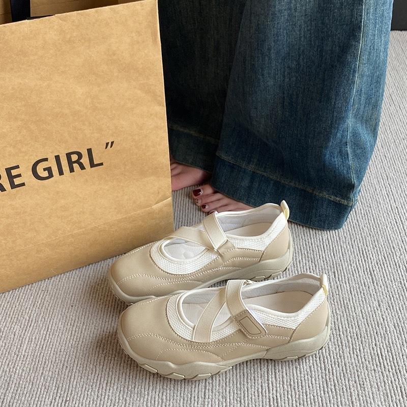 Women Ballet Style Mary Jane Flat Shallow Mouth Casual Sports Dad Shoes